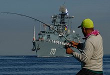 Russische Marineschiffe in Kuba - Ramon Espinosa/AP/dpa