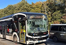 Zwei Busse in Hamburg zusammengestoßen - Bodo Marks/dpa