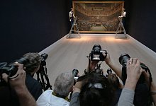 Banksy-Gem&auml;lde - Foto: Jonathan Brady/PA Wire/dpa