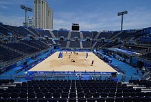 Beachvolleyball-Stadion - Foto: Mike Egerton/PA Wire/dpa