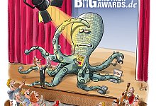 BBA_2016_-_Bild_Krake_bunt_-_Heiko_Sakurai_mit_BBA-Logo - Heiko Sakurai/Digitalcourage