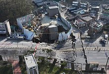 U-Bahntunnel während Bauarbeiten außerhalb von Seoul eingestürzt - Hong Ki-won/Yonhap via AP/dpa