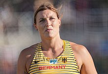 Ist vor dem Diskus-Finale guter Dinge: Kristin Pudenz. - Michael Kappeler/dpa