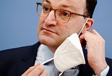 Ex-Bundesgesundheitsminister Spahn mit FFP2-Maske - Kay Nietfeld/dpa
