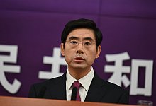 Sprecher von Chinas Handelsministerium He Yadong - Johannes Neudecker/dpa