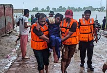 Überschwemmungen in Pakistan - Uncredited/Pakistan\\\'s National Disaster Management Authority via AP/dpa