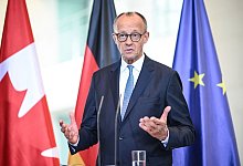 Kanzler Merz empfängt kanadischen Premierminister Carney - Britta Pedersen/dpa