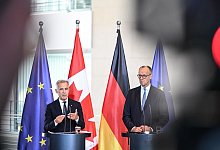 Kanzler Merz empfängt kanadischen Premierminister Carney - Britta Pedersen/dpa