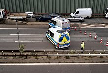 A100 und A113 in Berlin wegen Polizeieinsatz gesperrt - Michael Ukas/dpa