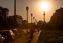 Sonnenuntergang in Berlin - Christophe Gateau/dpa