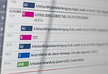 E-Patientenakte - picture alliance/dpa