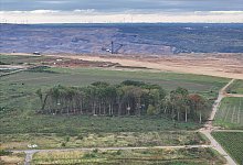 Besetztes Areal am Tagebau Hambach - Sascha Thelen/dpa