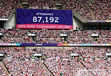 87.192 Zuschauer verfolgten im Wembley-Stadion das Finale der Frauen-EM. - Sebastian Christoph Gollnow/dpa