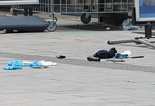 Polizei schießt auf belebter Einkaufstraße auf bewaffneten Mann - David Young/dpa