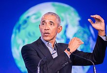 Obama in Glasgow - Foto: Christoph Soeder/dpa