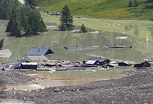 Nach Gletscherabbruch im Wallis - Cyril Zingaro/KEYSTONE/dpa