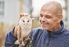 Eulen zu Besuch im Hospiz - Sascha Ditscher/dpa