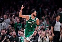 Mit 54 Punkten &uuml;berragender Spieler gegen die Nets: Celtics-Forward Jayson Tatum. - Steven Senne/AP/dpa