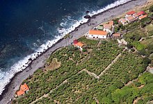 Aufnahme vom Weingut Fajã dos Padres von der Seilbahn - Manuel Meyer/dpa-tmn