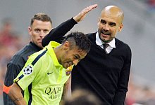 Neymar und Pep Guardiola - picture alliance / dpa