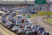 Mautstation in Frankreich - Foto: Philippe Merle/AFP/dpa