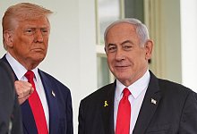 US-Präsident Donald Trump und Israels Ministerpräsident Netanjahu - Evan Vucci/AP/dpa