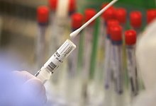 Ein Abstrich wird in einem Labor auf das Coronavirus untersucht. - Oliver Berg/dpa/Symbolbild