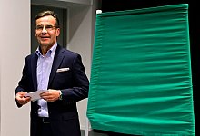 Ulf Kristerssons Vier-Parteien-Block gewann 176 Mandate bei der Reichstagswahl. - Jonas Ekstr&ouml;mer/TT News Agency/dpa