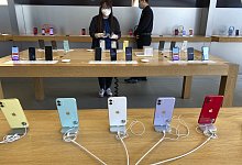 Apple-Smartphones - Foto: Ng Han Guan/AP/dpa