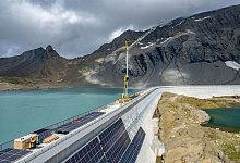 Alpine Solaranlage - Daniel Werder/Axpo/dpa