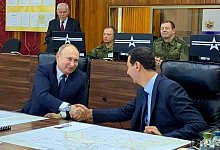 Putin trifft Assad - Foto: Uncredited/Syrian Presidency/dpa