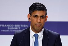 Gro&szlig;britanniens Premierminister Sunak - Gonzalo Fuentes/Reuters Pool via AP/dpa