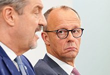 Markus Söder und Friedrich Merz - Kay Nietfeld/dpa