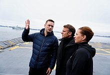 Macron in Grönland - Mads Claus Rasmussen/Ritzau Scanpix/AP/dpa