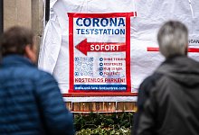 Corona-Testzentrum in Baden-W&uuml;rttemberg - Foto: Christoph Schmidt/dpa