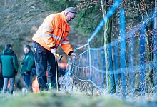 Elektrozaun - Foto: Ronald Bonss/dpa-Zentralbild/dpa