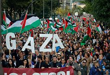 Nahostkonflikt - Protest in San Sebastian - Arnaitz Rubio/EUROPA PRESS/dpa
