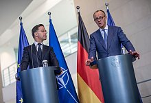 Kanzler Merz trifft Nato-Generalsekret&auml;r Rutte - Michael Kappeler/dpa