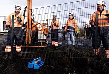 D&auml;nischer Wildschweinzaun - Foto: Frank Molter/dpa