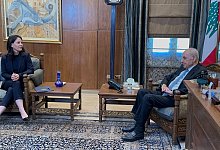 Baerbock macht sich in Beirut Bild der aktuellen Lage - J&ouml;rg Blank/dpa