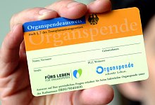 Organspendeausweis - dpa