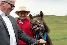 Steinmeier in der Mongolei - Soeren Stache/dpa