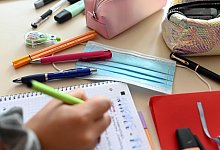 Schulstart unter Corona-Bedingungen - Foto: Uli Deck/dpa