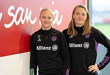 Pernille Harder und Magdalena Eriksson - Lukas Barth/dpa