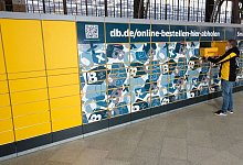 Packstation der Post am Leipziger Hauptbahnhof. - Sebastian Willnow/dpa-Zentralbild/dpa