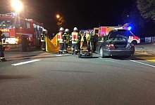 Unfallstelle in Steinbründorf - Feuerwehr Vlotho