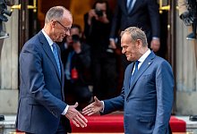 Kanzler Merz in Warschau - Michael Kappeler/dpa