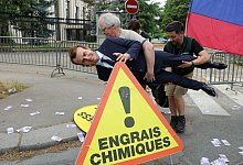 Entf&uuml;hrte Wachsfigur von Macron kehrt ins Museum zur&uuml;ck - Thomas Samson/AFP/dpa