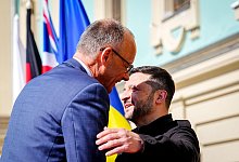 Friedrich Merz und Wolodymyr Selenskyj - Kay Nietfeld/dpa