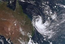 Wirbelsturm vor der Ostk&uuml;ste Australiens - Bureau Of Meteorology/Bureau of Meteorology/dpa